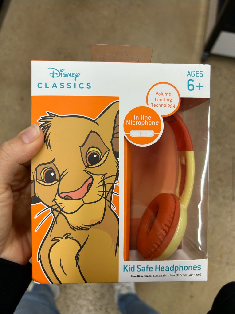 Disney Classics Lion King Kid Safe Headphones